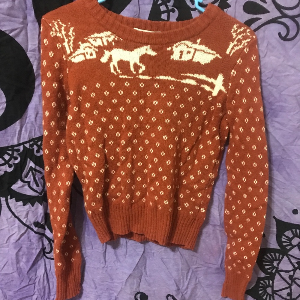 Taupe crop sweater